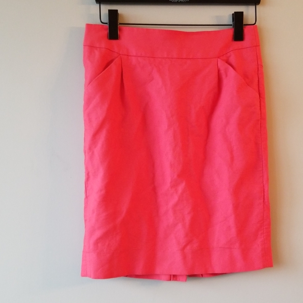 J. CREW  | The Pencil Skirt in Salmon Red